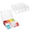 mDesign Plastic Stackable Tea Bag Storage Bin Organizer Box Holder, 2 Pack
